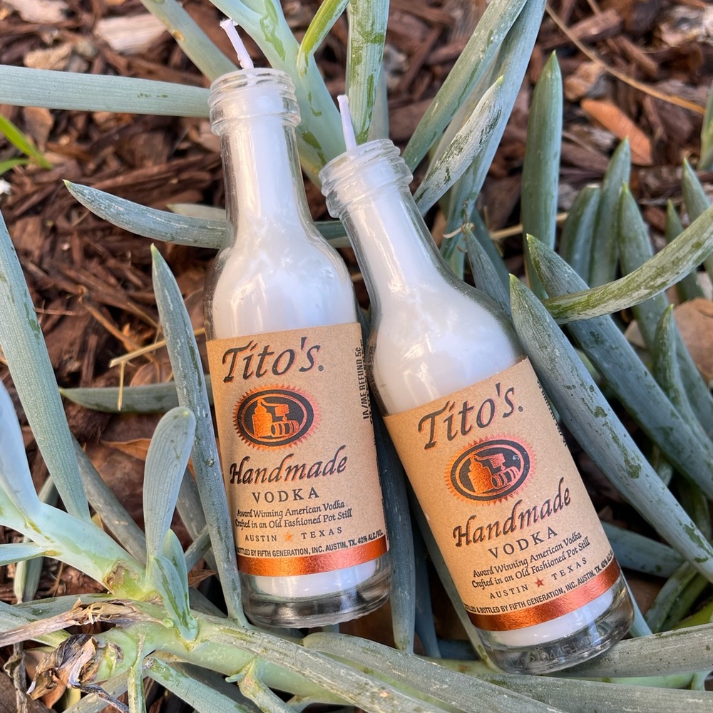 Tito’s candles!